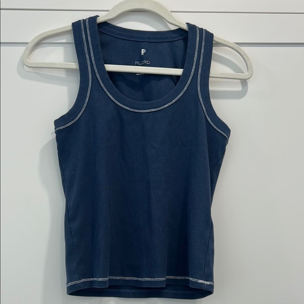 Anthropologie Pilcro Sunny Scoop-Neck Tank Top